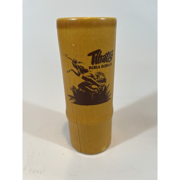 Other - Tiki Mug Tihati's Bora Bora Bamboo Ceramic Vintage